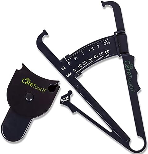 Skinfold Body Fat Caliper Set, Measure Tape Included