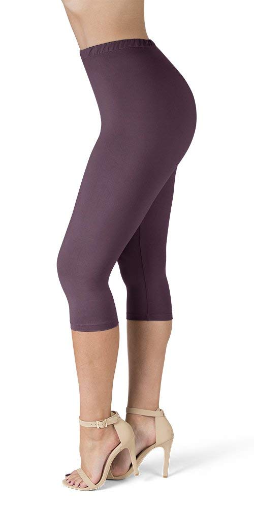 High Waisted Leggings For Women  Full Length  1 Inch Waistband