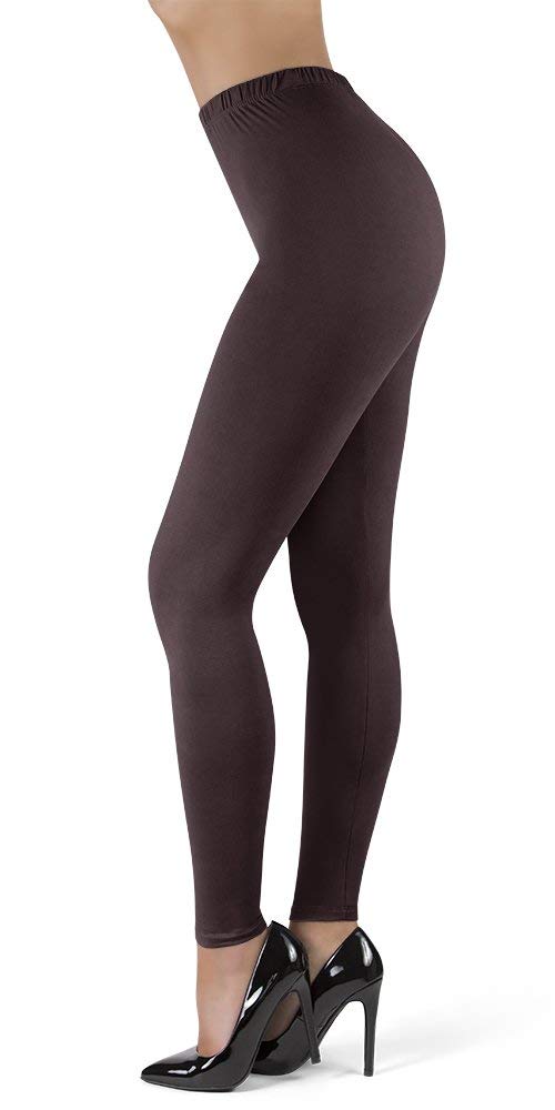 High Waisted Leggings For Women  Full Length  1 Inch Waistband