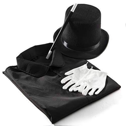 Kids Magician Costume Kids Toy Kit Set For Boy And Girls With Top Hat, Cape,