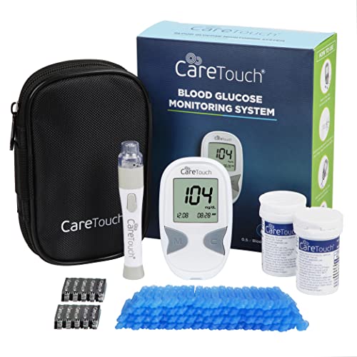 Blood Glucose Meter Kit - Diabetes Testing Kit With Glucometer, Test Strips