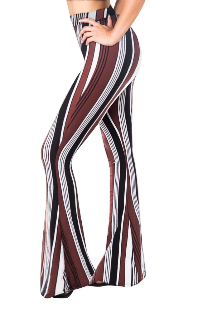 High Waisted Flare Wide Leg Leggings  Printed & Solid  Reg & Plus