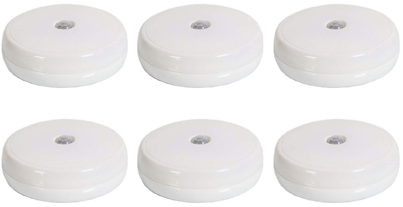 6-Pack Wireless Led Motion Sensor Lights - Battery Powered, Portable