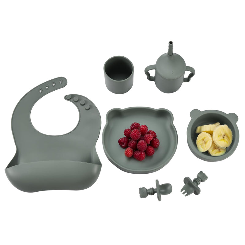 Baby Feeding Set - Silicone Baby Feeding Set - Weaning Set Of 7 - Self