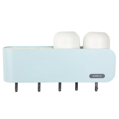 Toothbrush Holder - Wall-Mounted Bathroom Accessories Organizer