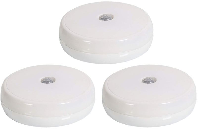 Motion Sensor Puck Lights, 3 Pack - Led Under Cabinet Lighting & Stair