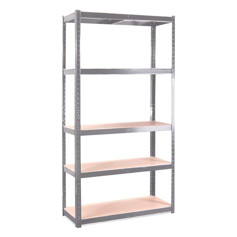 Garage Shelving Unit: 180cm X 90cm X 40cm  Single Bay, Black 5 Tier Unit  175kg