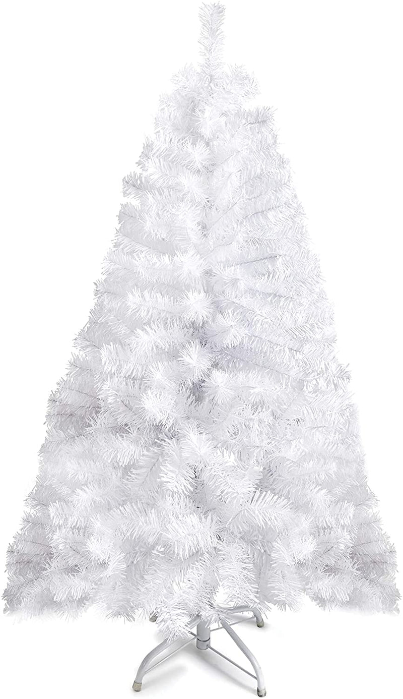 Small White Christmas Tree - 320 Tips, 4 Foot Christmas Tree, Hinged