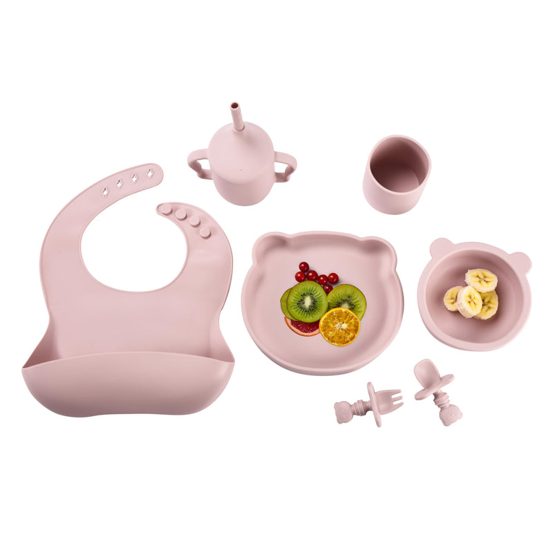 Baby Feeding Set - Silicone Baby Feeding Set - Weaning Set Of 7 - Self