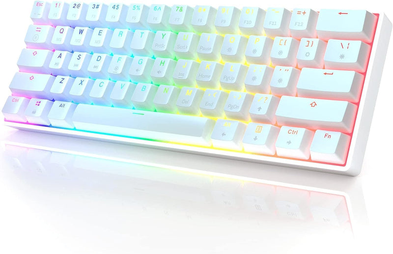 Gk61 Mechanical Gaming Keyboard - 61 Keys Multi Color Rgb Illuminated Led