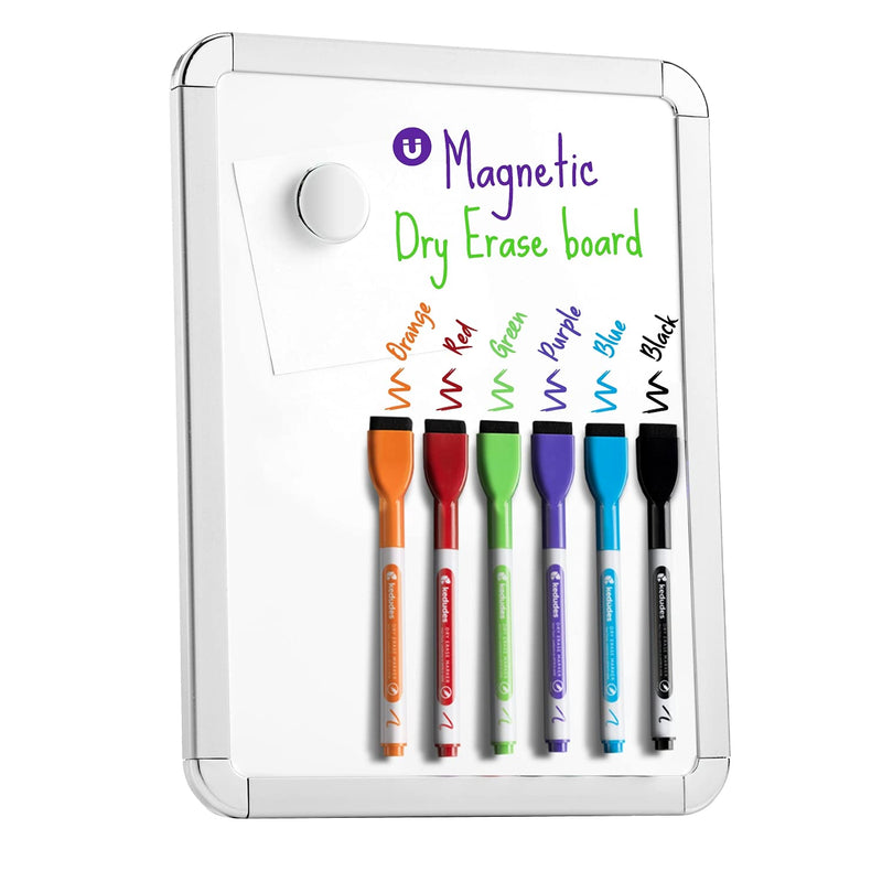 Magnetic 85 X 11 Small Dry Erase Whiteboard - Includes 6 Magnetic Dry Erase