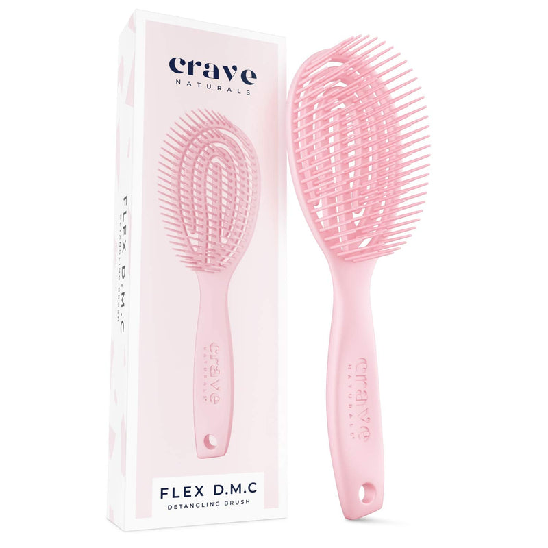 Flex Dmc Detangling Brush For Natural Textured Hair - Flexible Hair Brush