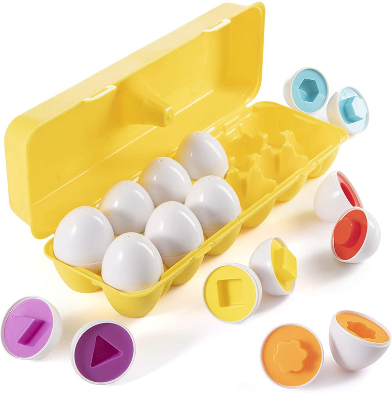 My First Find & Match Easter Matching Eggs W/Yellow Eggs Holder - Stem Toys