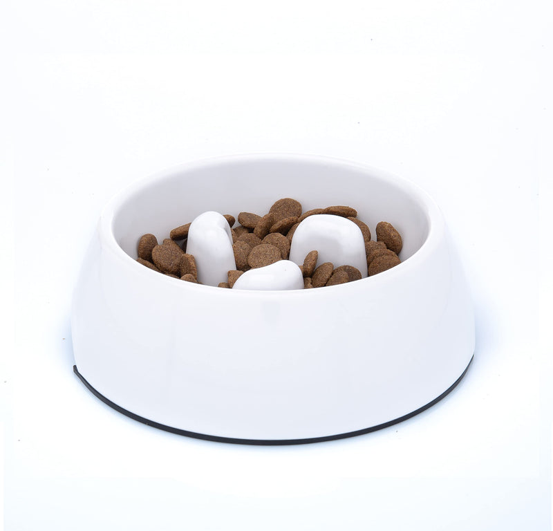 Slow Feeding Dog Bowl - Non Slip And Dishwasher Safe Melamine Dog Bowls That