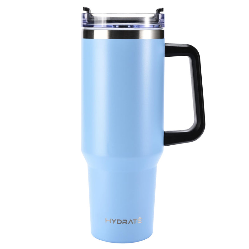 Tumbler With Handle, 40 Oz - Travel Coffee Tumblers - 2-In-1 Insulated Water