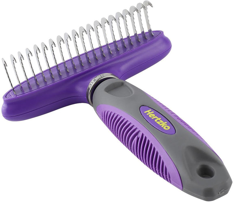 Long Rounded Blade Undercoat Dematting Comb For Cats And Dogs -  Dog Brush