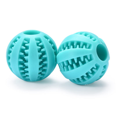 Interactive Dog Chew Toy Ball - Bite-Resistant Dog Treat Ball Dispenser Feeder