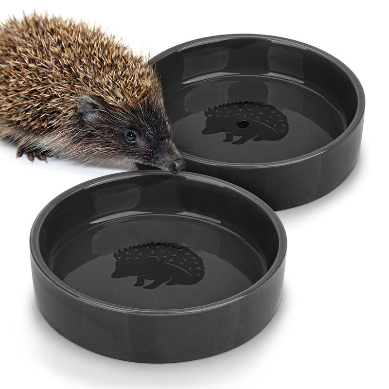 I Hedgehog Feeding Bowl + Drinking Bowl 2 Set - 12cm Feed Station