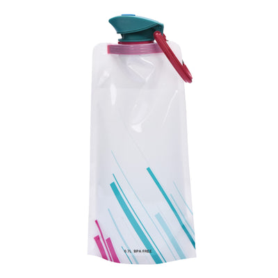 Foldable Water Bottles - 700ml- Collapsible Plastic Water Pouch Flexible