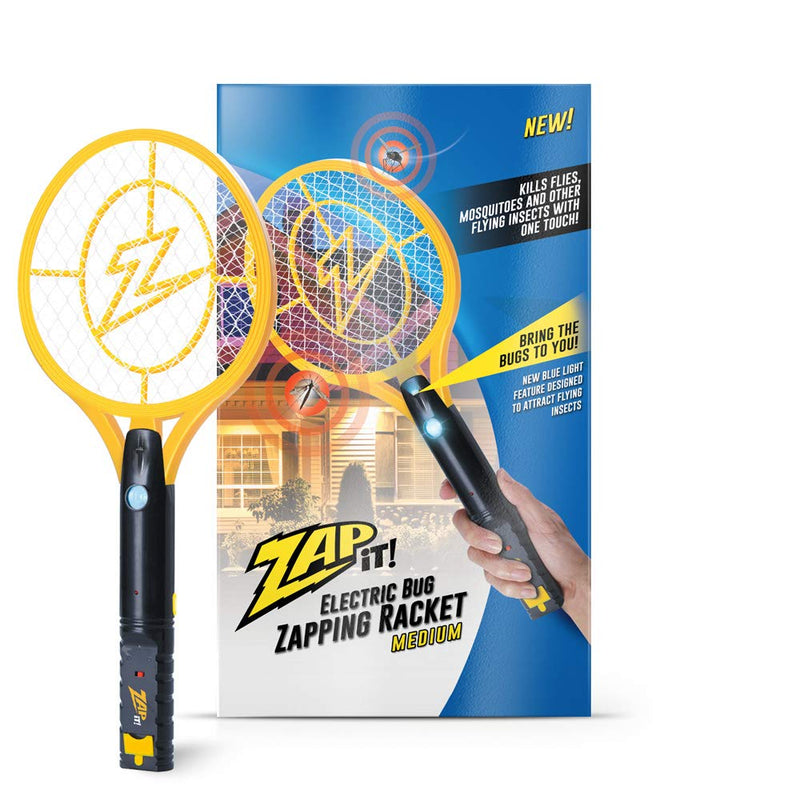 Bug Zapper Rechargeable Bug Zapper Racket W/ Blue Light Tant, 4,000 Volt