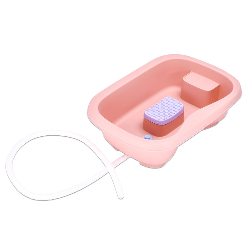 Tranquil Beauty Pink Portable Hair Washing Basin - Use On Bed, Bathtub Or Sink -