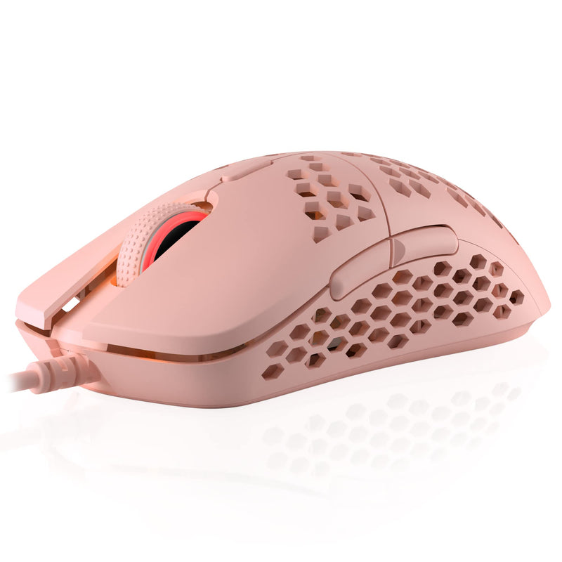 Mira M Ultra Lightweight Rgb Gaming Mouse  Honeycomb Shell  63 Grams  Max