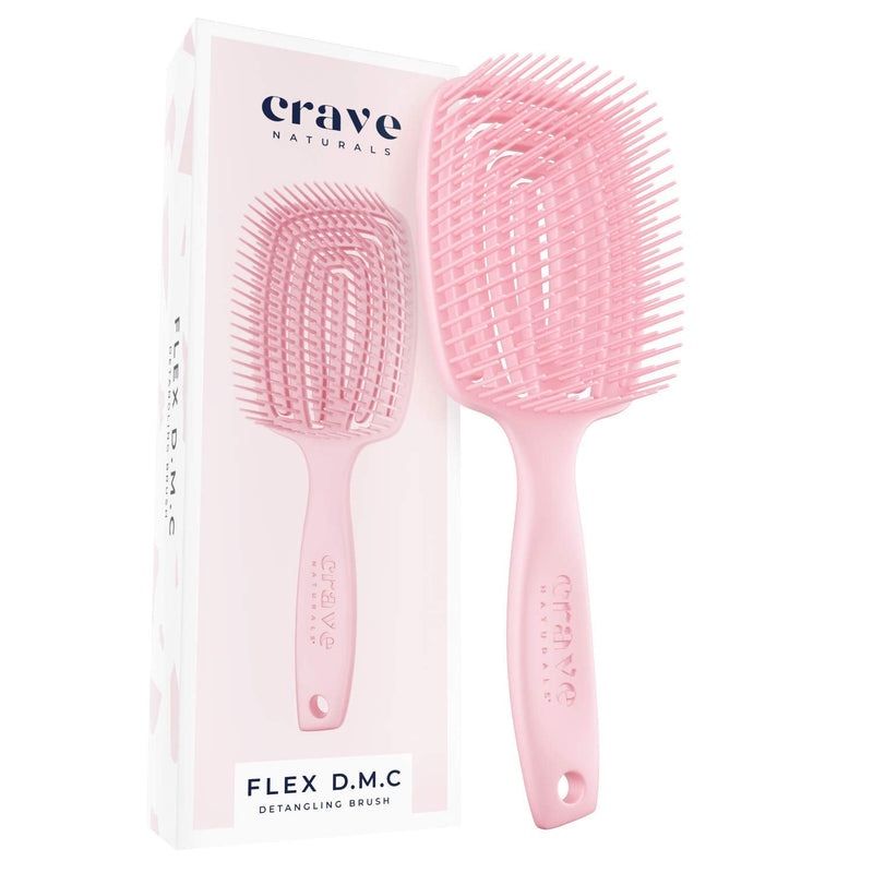 Flex Dmc Detangling Brush For Thick & Curly Hair -  Glide