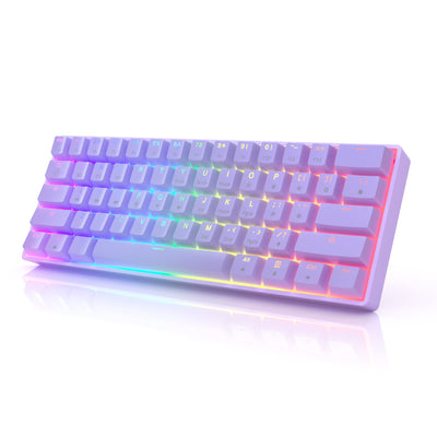 Gk61 Mechanical Gaming Keyboard - 61 Keys Multi Color Rgb Illuminated Led