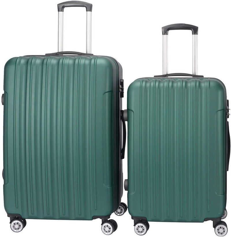 Set Of 2 Travel Suitcases - Lightweight Material - Textured Design - Resistant