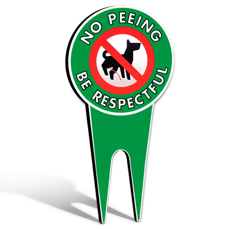 6"X12" No Peeing Dog Sign  Dog Stake For Yard Pick Up After Your Dog Sign  No