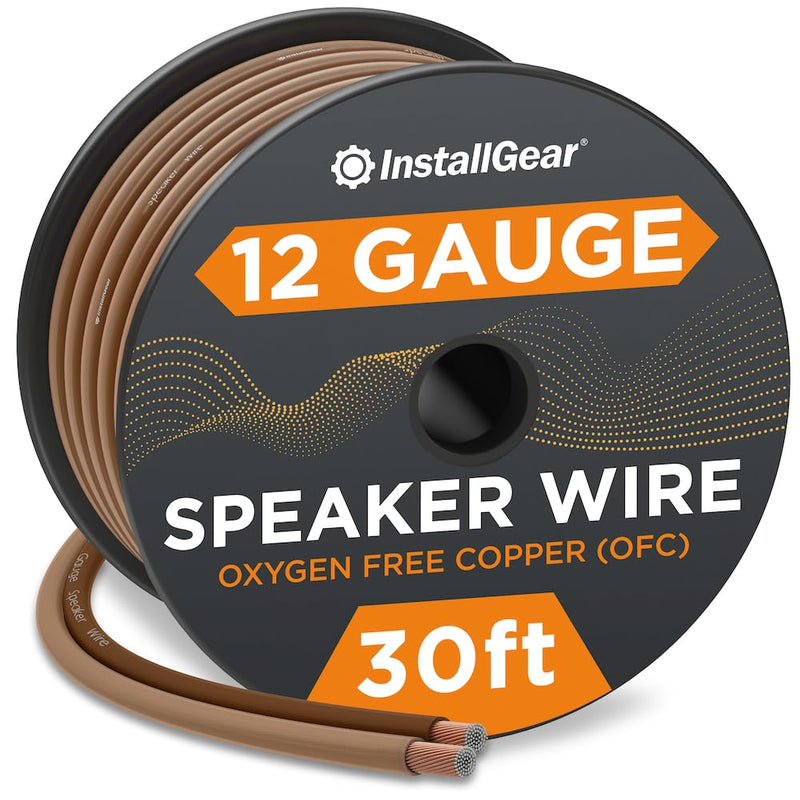 12 Gauge Speaker Wire (30ft) - Brown 12 Awg Speaker Wire Speaker Cable 999%