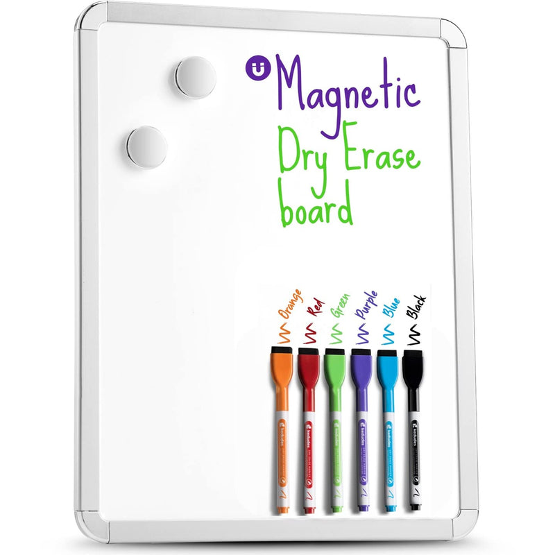 Magnetic Whiteboard - White Board Sheet (17x13) With 6 Colored