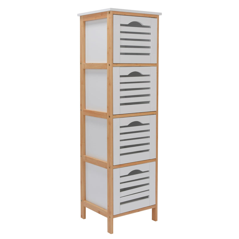 Prosumers Choice Wooden Bathroom Cabinet Storage 4 Drawers For Toiletries &