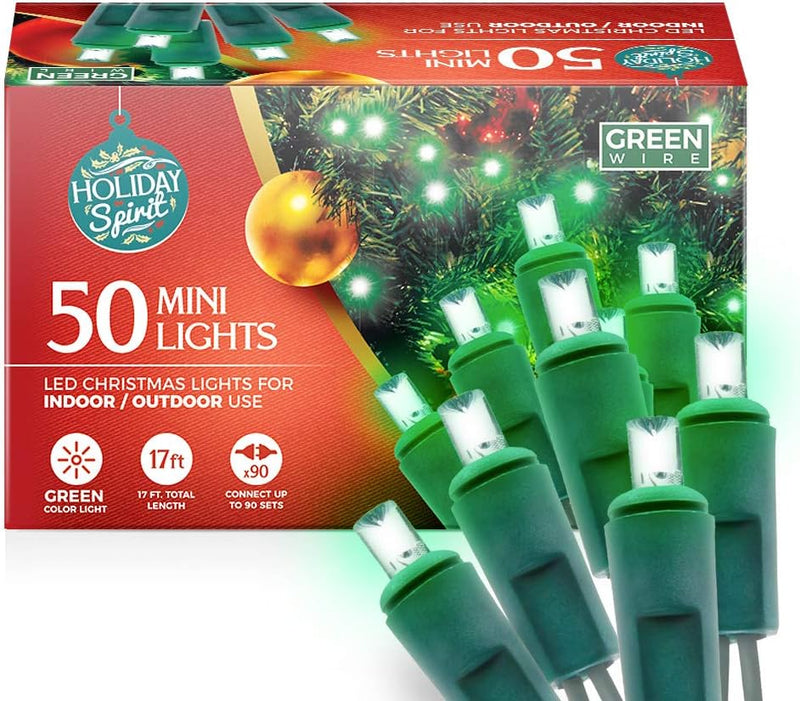 Christmas String Lights, 50 Led Mini Christmas String Lights, Indoor/Outdoor