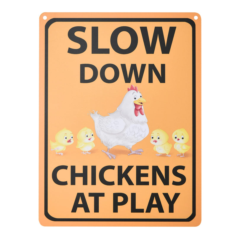 Signs Funny Chicken Coop Decor - Heavy-Duty, Lightweight, Yard & Garden Art - 9"