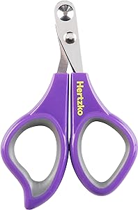 Professional Pet Nail Scissors Sharp Stainless Steel Angled Blade For Easy