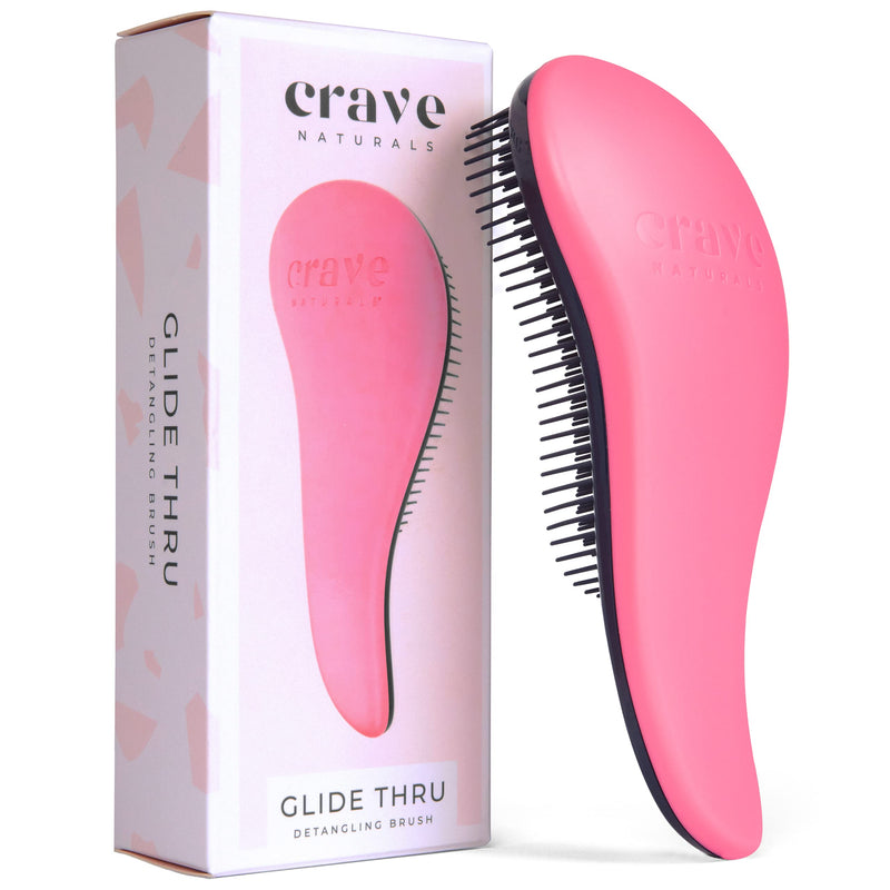 Glide Thru Detangling Brush For Adults & Kids Hair - Detangler Brush