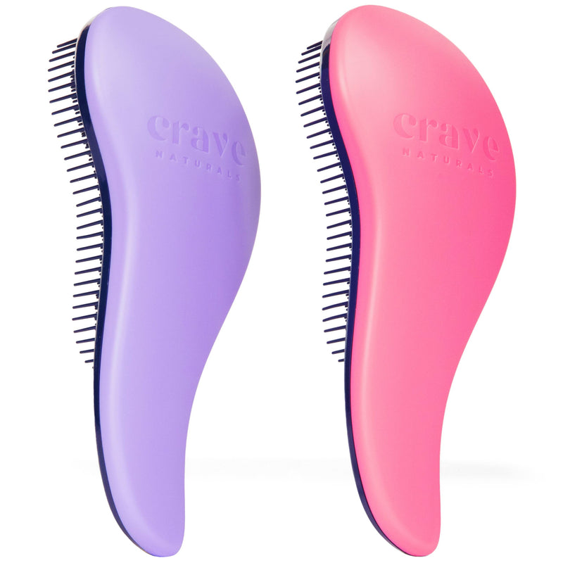 Glide Thru Detangling Hair Brushes For Adults & Kids Hair - Detangler