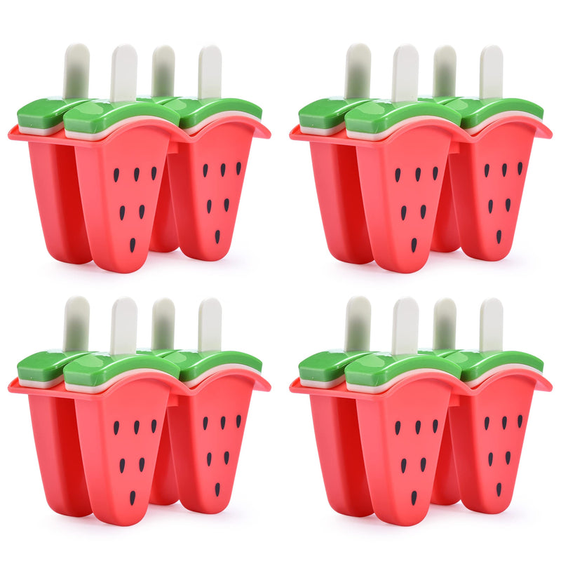 Ice Popsicle Molds 16 Sticks - Reusable Ice Pop Maker - Popsicles Holder