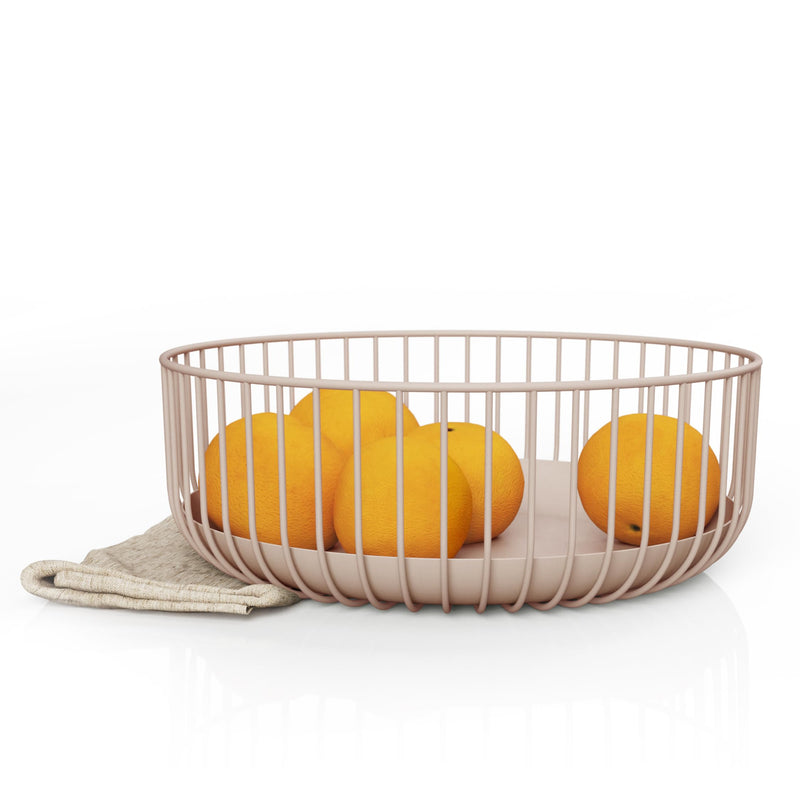 Wire Fruit Bowls - Stylish Metal Wire Fruit Basket For Kitchens - Decorative