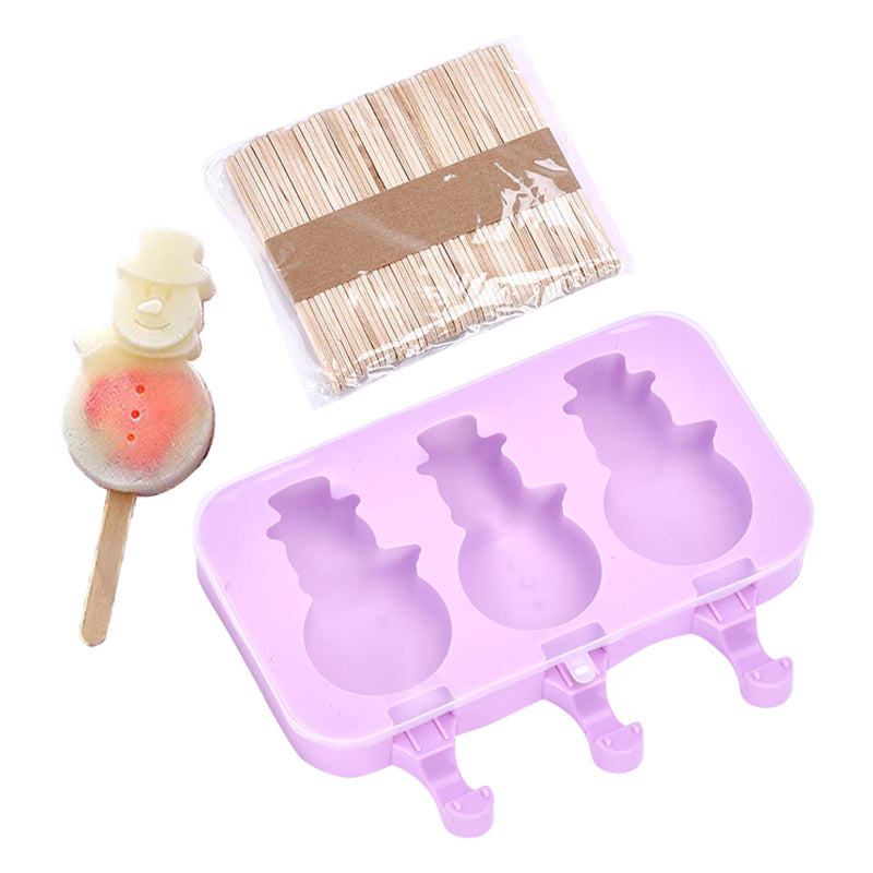 Silicone Popsicle Molds With Wooden Sticks - Diy Ice Cream Popsicle Molds