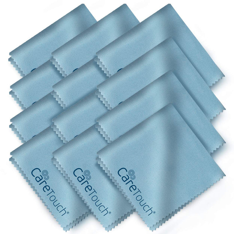 Microfiber Cleaning Cloths, 12pk - Glasses Cleaner Wipes - Eye Glass Clean