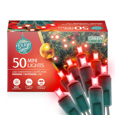 Christmas String Lights, 50 Led Mini Christmas String Lights, Indoor/Outdoor