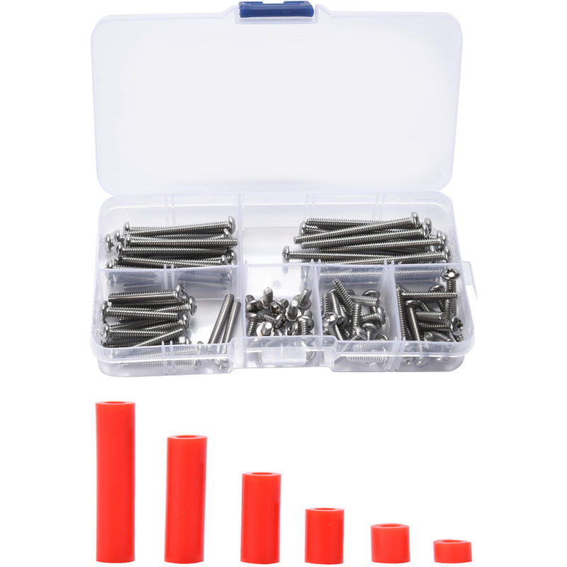 Assorted Screws And Electrical Outlet Spacers Kit - Long White Wall Plate