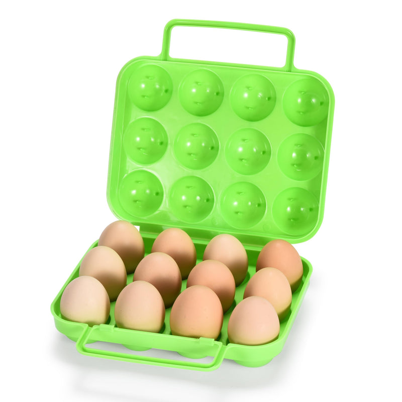 Egg Container For Refrigerator Camping And Travel - Medium-Sized Egg Storage Box