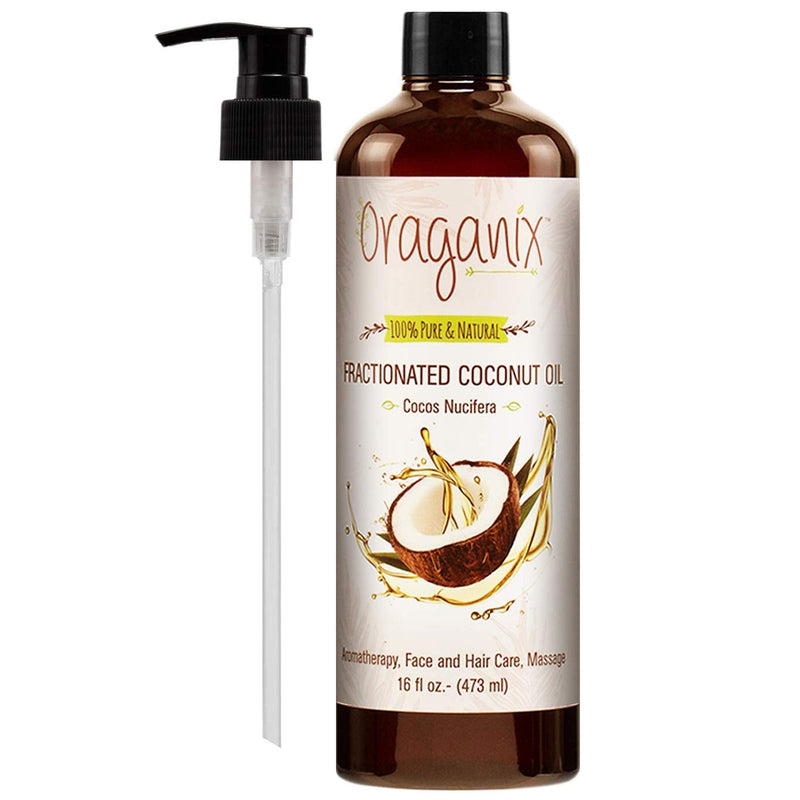 Fractionated Coconut Oil - 100% Pure & Natural (16oz Bottle) - Carrier Oil