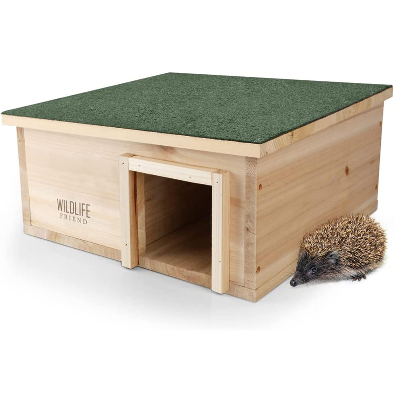 Hedgehog House - Made Of Natural Wood - With Floor And Roofing Felt, Predator-Pr