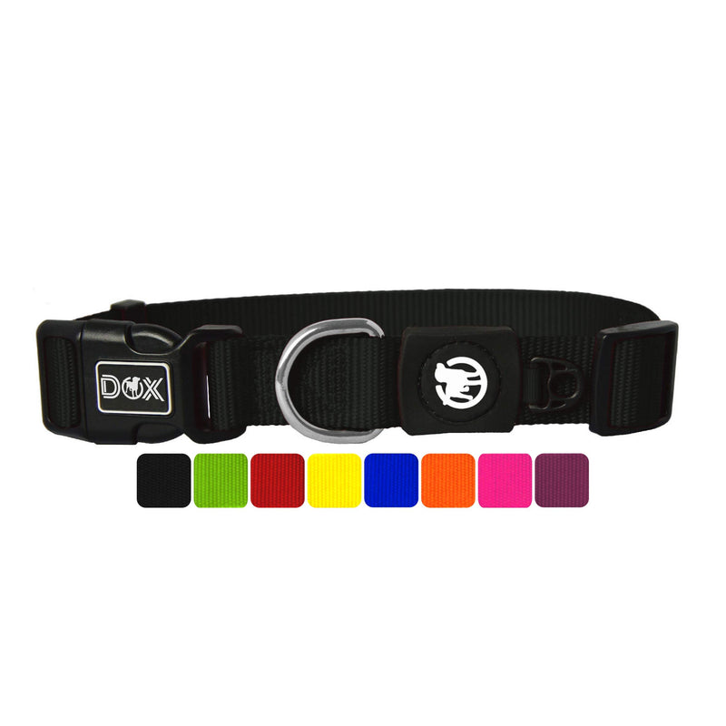 Dog Collar Nylon, Adjustable  Many Colors & Sizes  For Small, Medium & Large