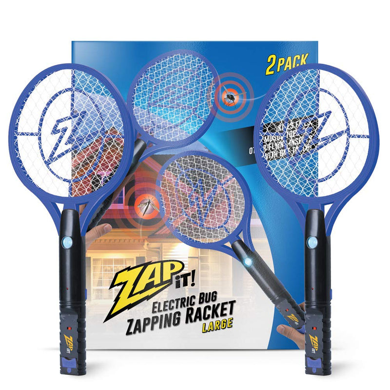 Zap It Bug Zapper Rechargeable Bug Zapper Racket, Electric Fly Swatter, Mosquito