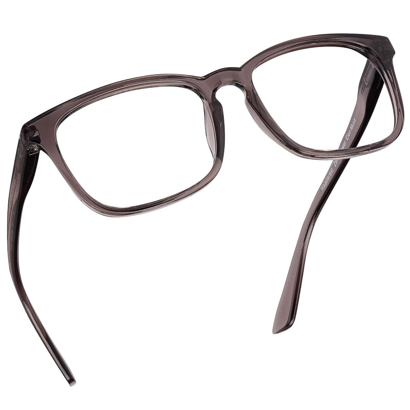 Blue Light Blocking Reading Glasses (Charcoal, 375 Magnification) Computer